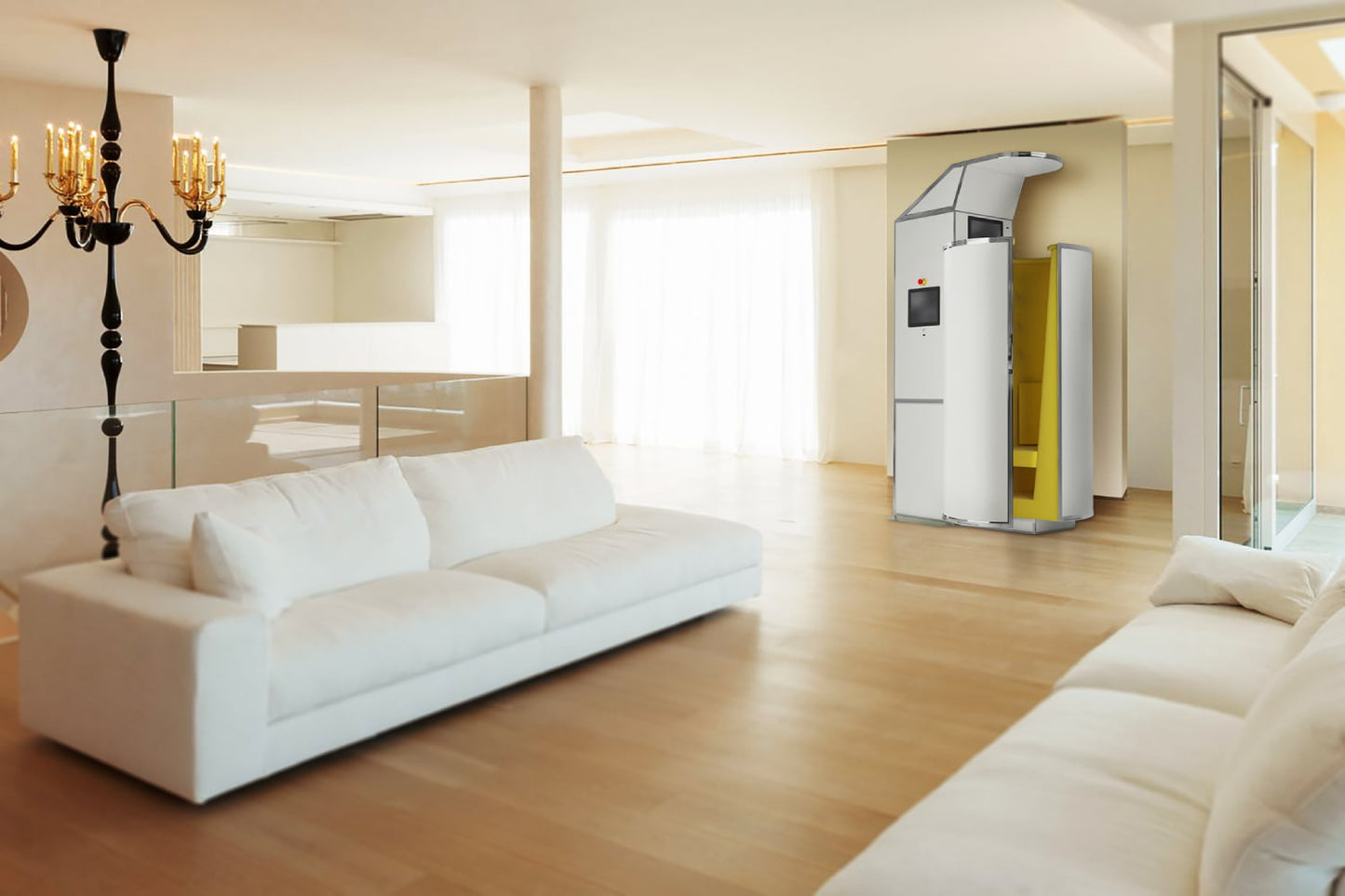 Cryomed Pro Cryosauna - White Model in Living Space