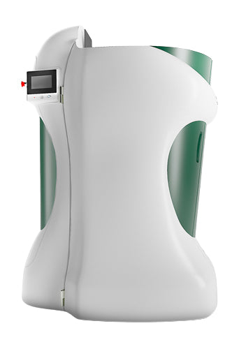 Cryomed One Ultra Cryosauna - Side Profile with Touchscreen Control Display